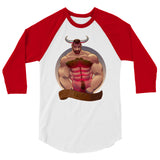 Taurus (Raglan) - White/Red