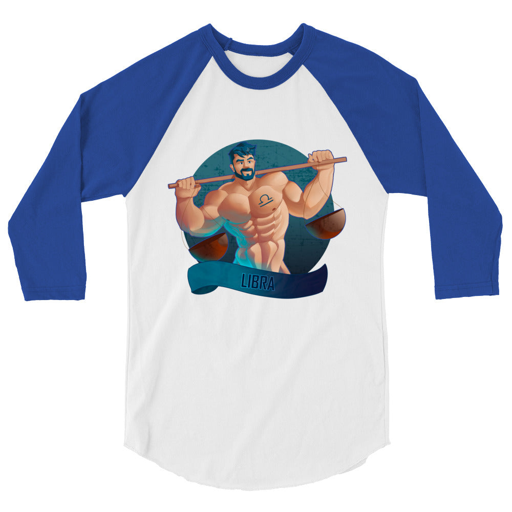 Libra (Raglan) - White/Royal