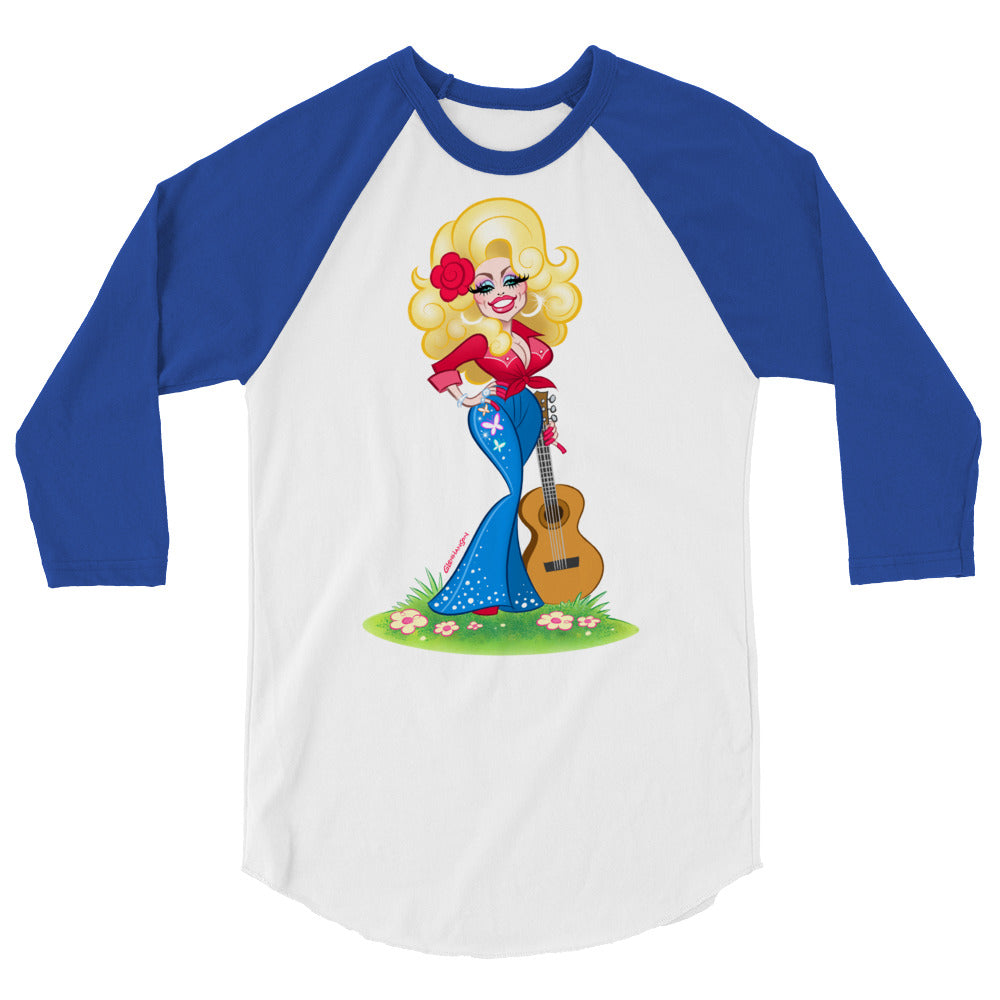Smoky Mountain Glam (Raglan) - White/Royal