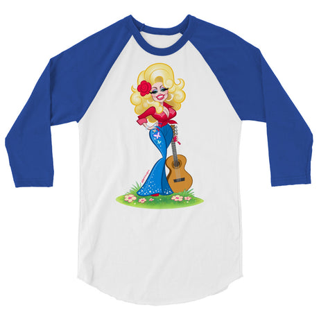 Smoky Mountain Glam (Raglan) - White/Royal