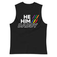 He/Him/Daddy (Muscle Shirt) - Black