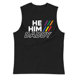 He/Him/Daddy (Muscle Shirt) - Black