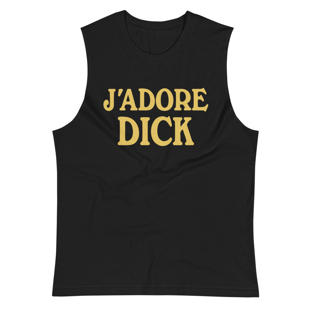 J'Adore Dick (Muscle Shirt) - Black