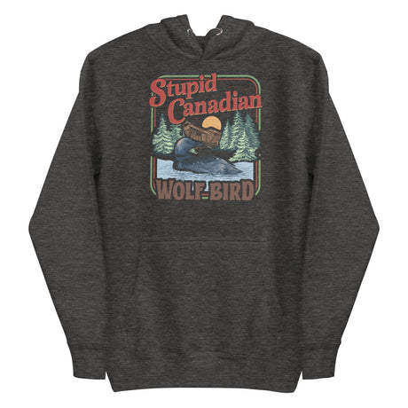 Wolf Bird (Hoodie) - Charcoal Heather