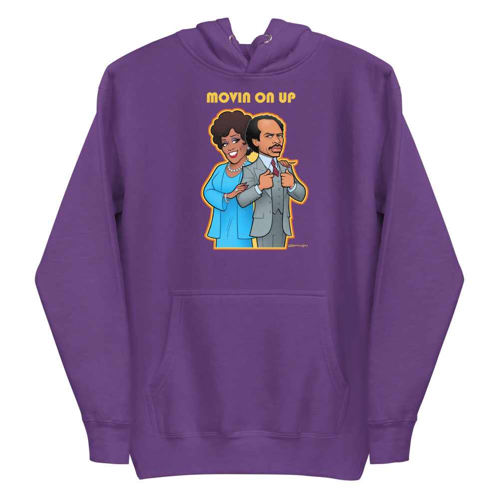 Movin on Up (Hoodie) - Purple