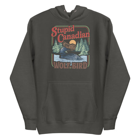 Wolf Bird (Hoodie) - Vintage Black