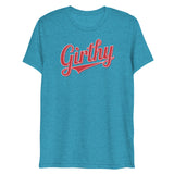 Girthy Text (Triblend) - Aqua Triblend