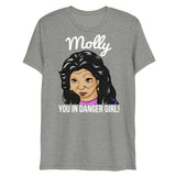 Molly You in Danger Girl (Triblend) - Athletic Grey Triblend