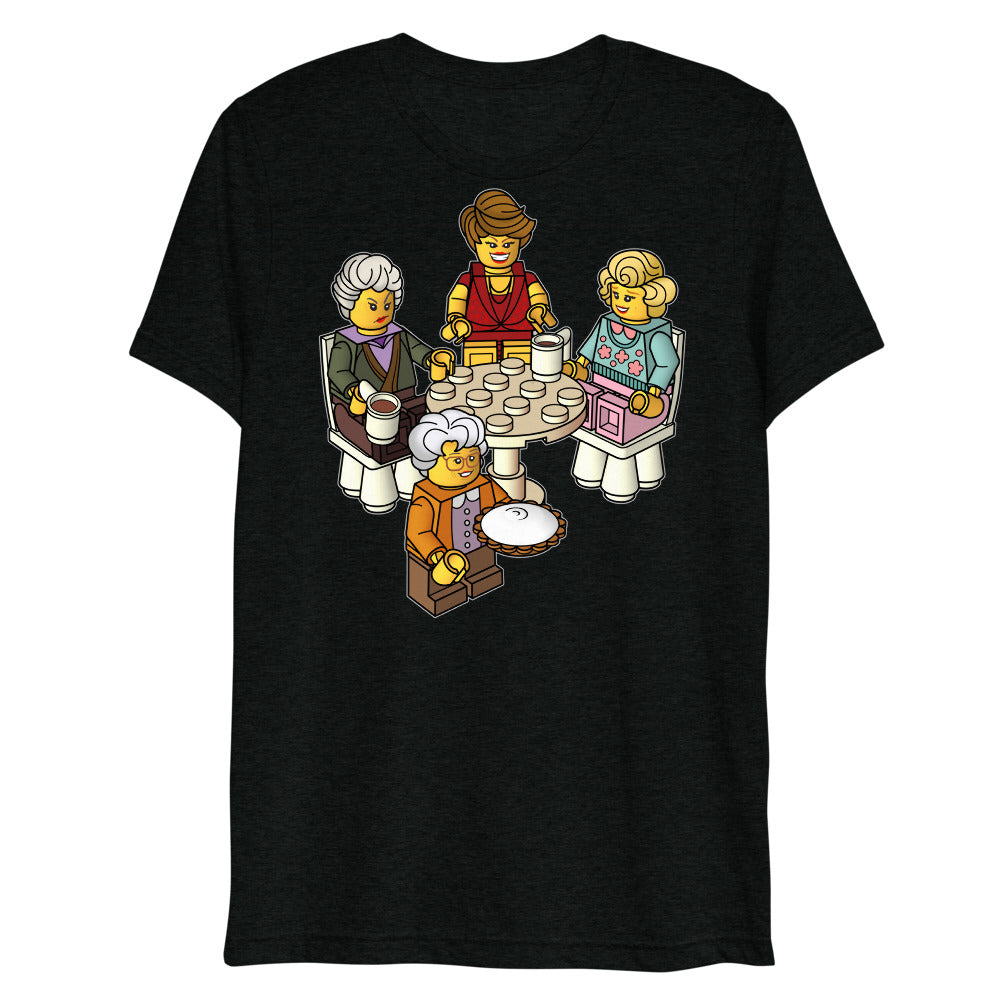 Golden Girls Blocks (Triblend) - Solid Black Triblend