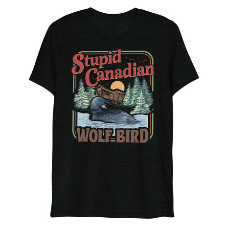 Wolf Bird (Triblend) - Solid Black Triblend