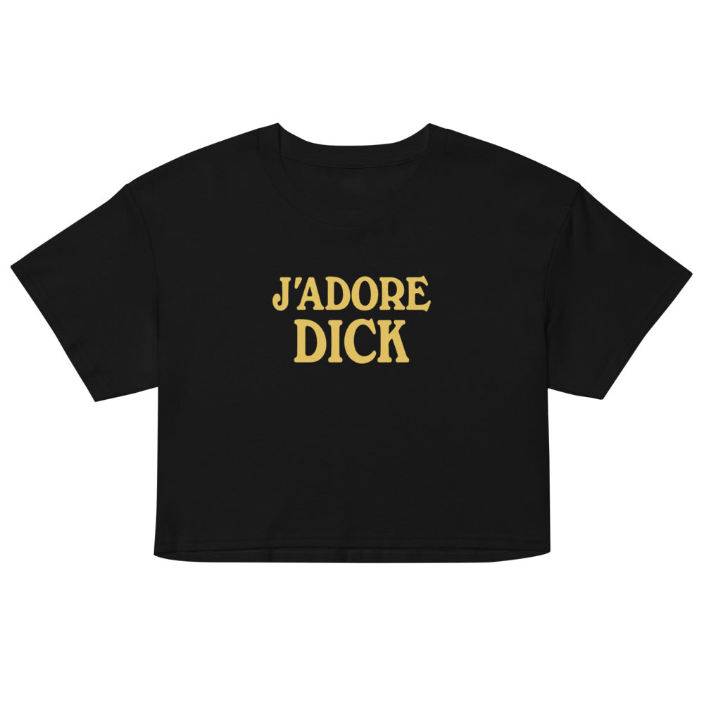 J'Adore Dick (Crop Top) - Black