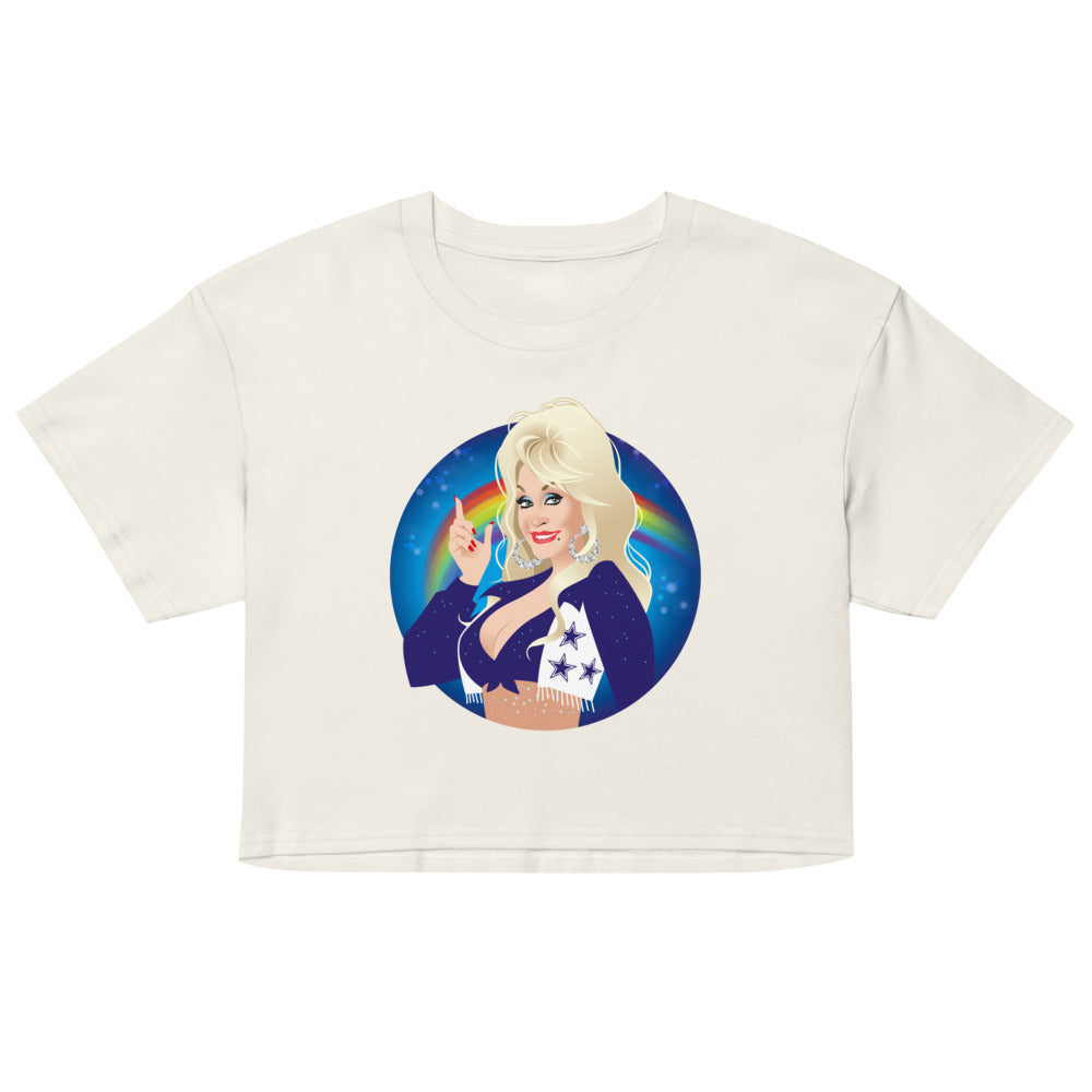 Here Comes the Rainbow (Crop Top) - Ecru