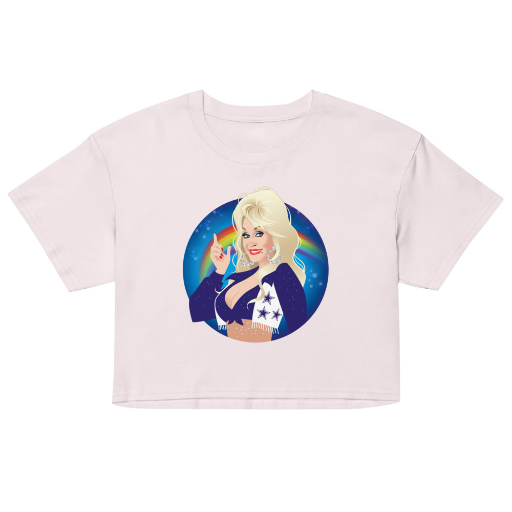 Here Comes the Rainbow (Crop Top) - Orchid
