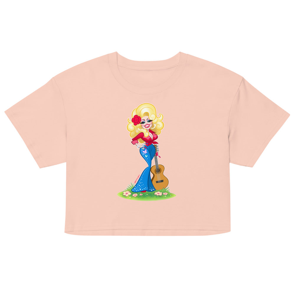 Smoky Mountain Glam (Crop Top) - Pale Pink