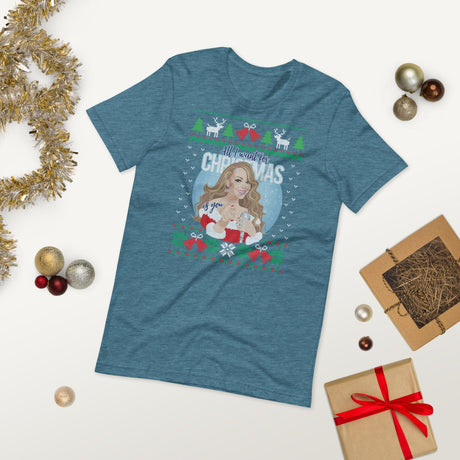 All I Want for XMas (Ugly Christmas)-Christmas T-Shirts-Swish Embassy