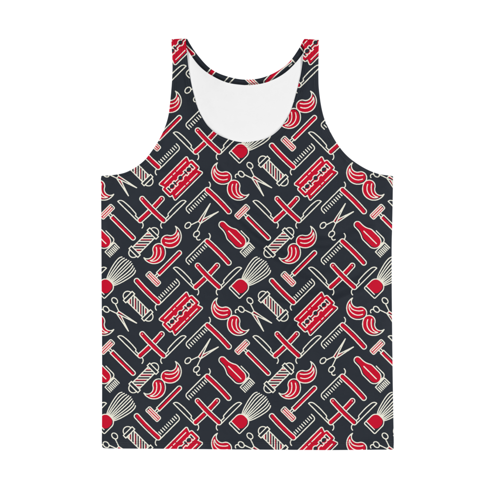 Barber Shop (Allover Tank Top)-Allover Tank Top-Swish Embassy