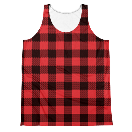 Buffalo Plaid (Allover Tank Top)-Allover Tank Top-Swish Embassy