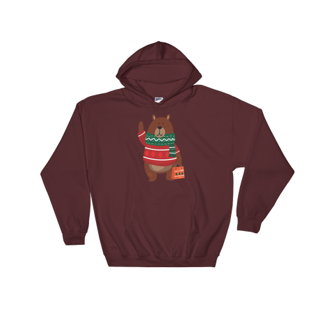 Christmas Bear (Hoodie)-Christmas Hoodies-Swish Embassy