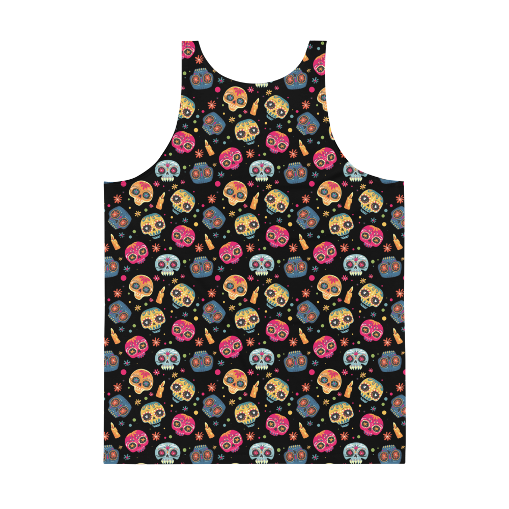 Dia de los Muertos (Allover Tank Top)-Allover Tank Top-Swish Embassy