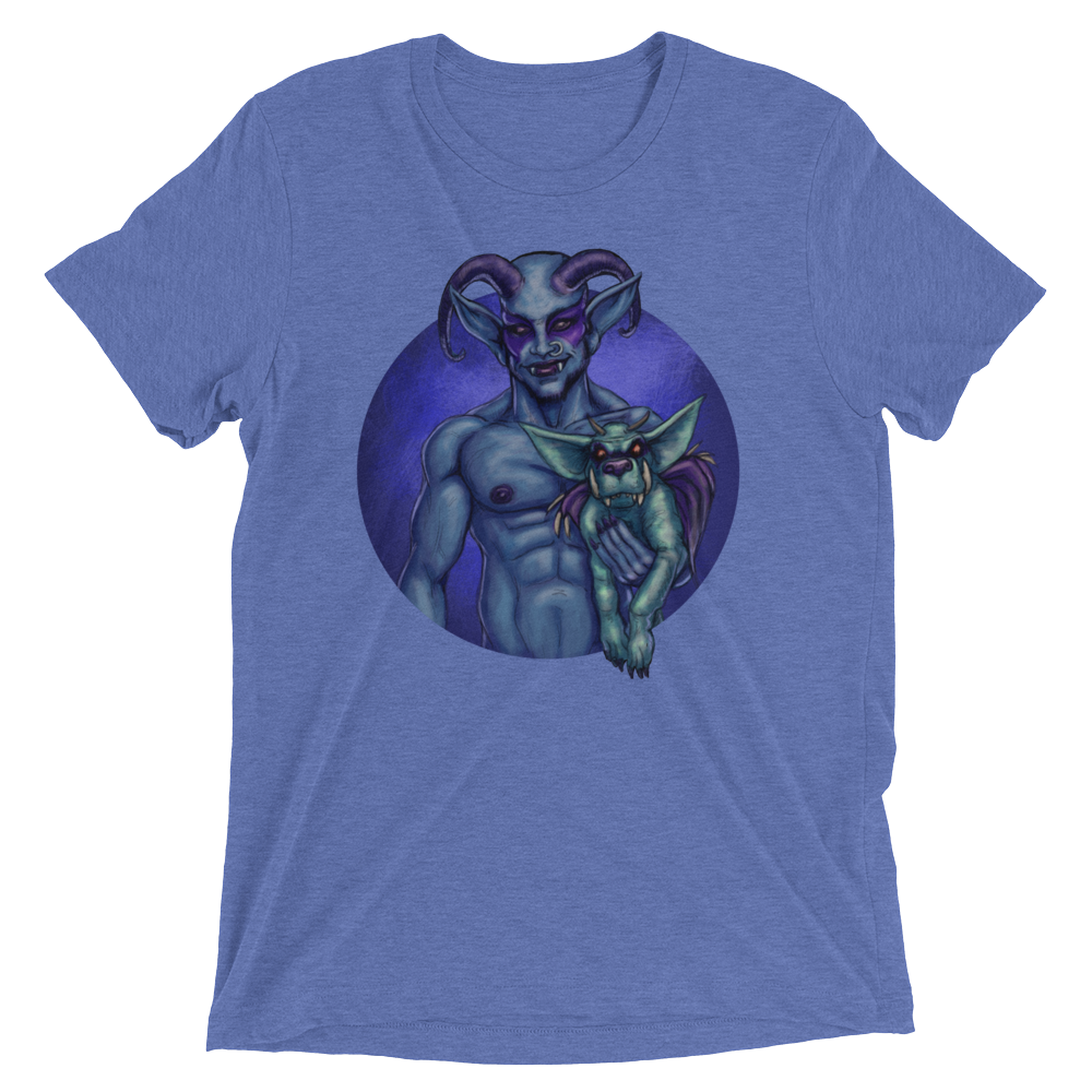 Dog and Demon (Retail Triblend)-Triblend T-Shirt-Swish Embassy