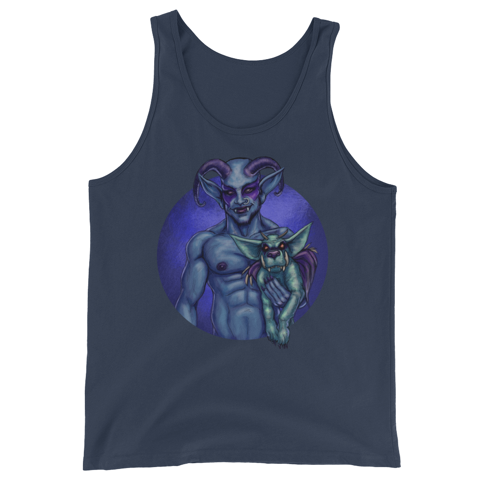 Dog and Demon (Tank Top)-Tank Top-Swish Embassy