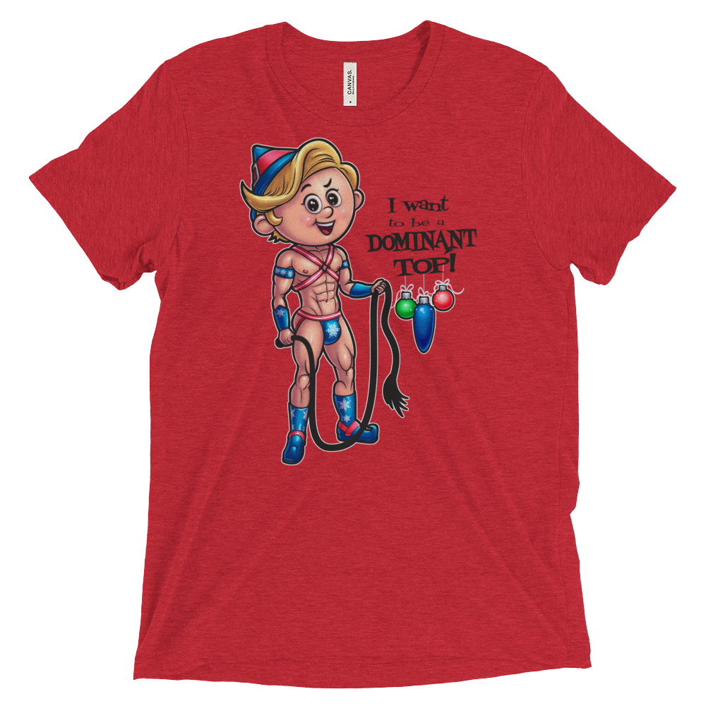 Dom Top Elf (Retail Triblend)-Triblend T-Shirt-Swish Embassy