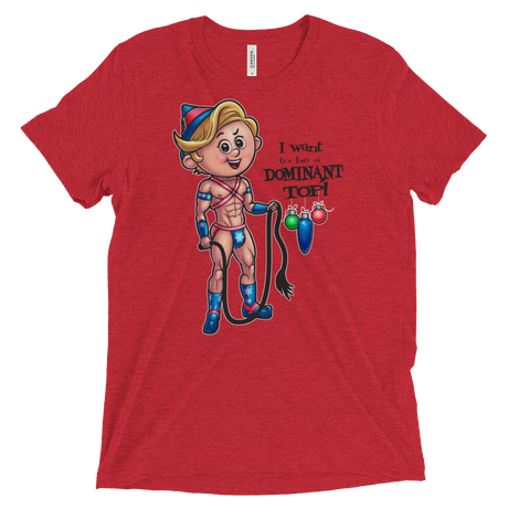 Dom Top Elf (Retail Triblend)-Triblend T-Shirt-Swish Embassy