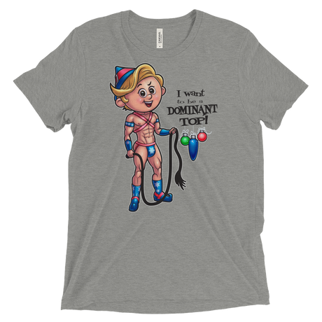 Dom Top Elf (Retail Triblend)-Triblend T-Shirt-Swish Embassy