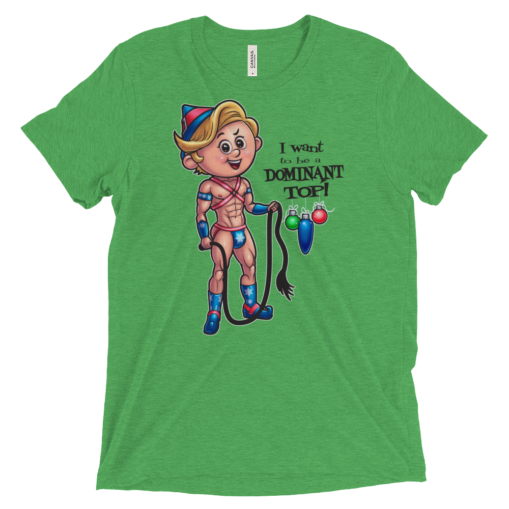 Dom Top Elf (Retail Triblend)-Triblend T-Shirt-Swish Embassy