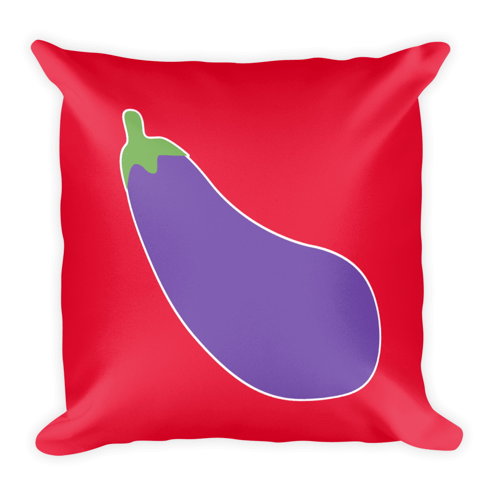 Eggplant Emoji (Pillow)-Pillow-Swish Embassy