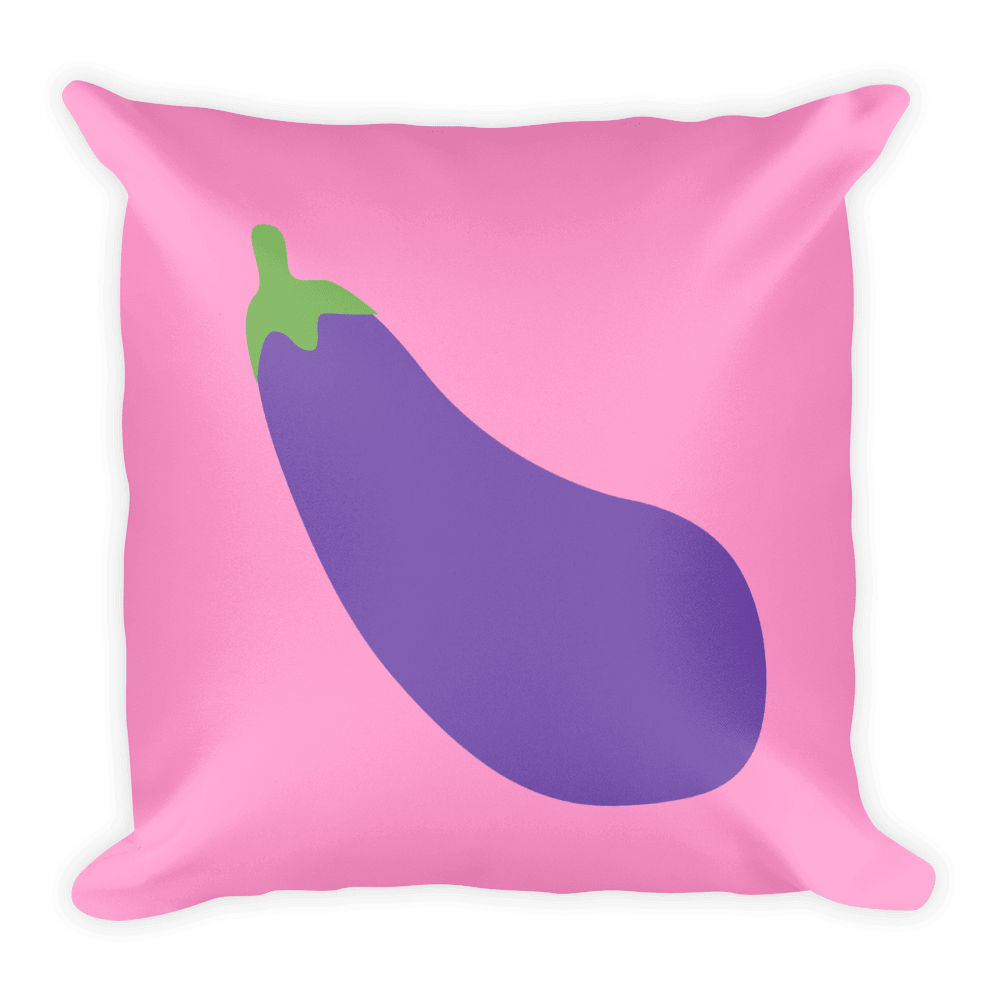 Eggplant Emoji (Pillow)-Pillow-Swish Embassy