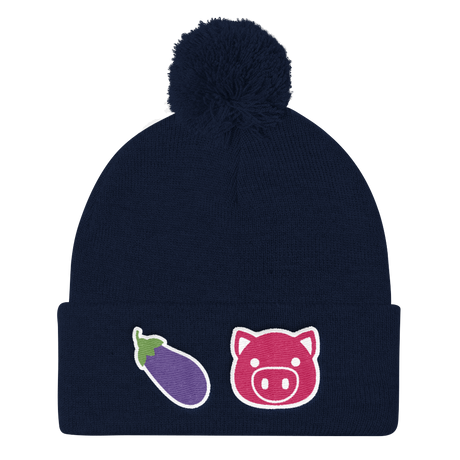 Eggplant Pig (Beanie)-Beanie-Swish Embassy