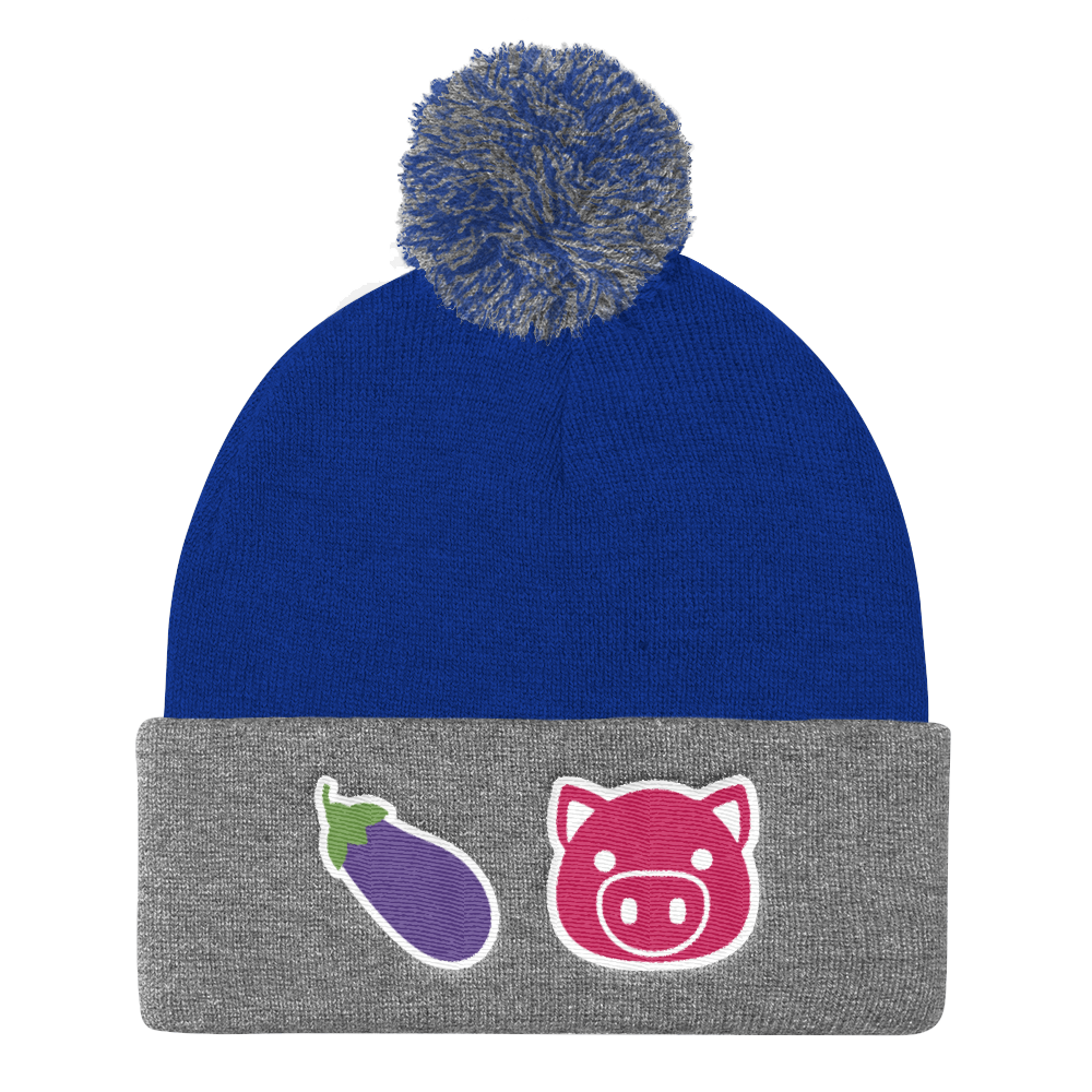 Eggplant Pig (Beanie)-Beanie-Swish Embassy