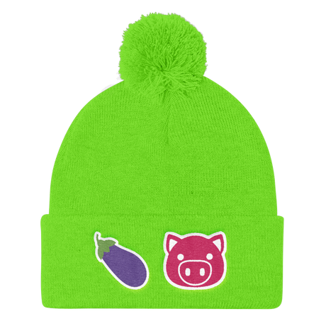 Eggplant Pig (Beanie)-Beanie-Swish Embassy