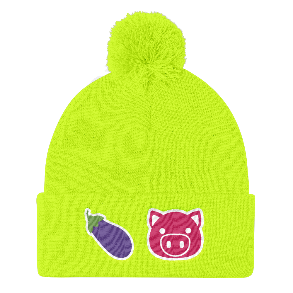 Eggplant Pig (Beanie)-Beanie-Swish Embassy