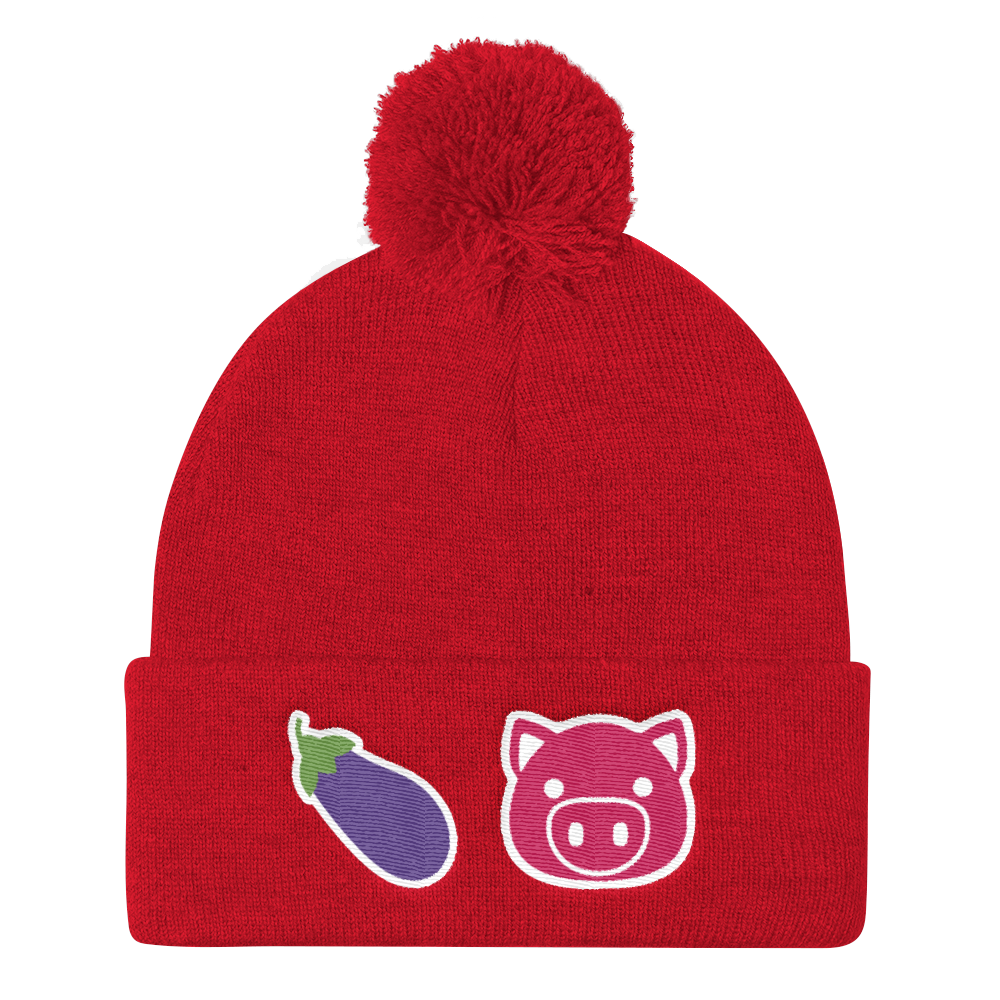 Eggplant Pig (Beanie)-Beanie-Swish Embassy