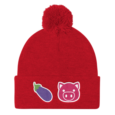 Eggplant Pig (Beanie)-Beanie-Swish Embassy