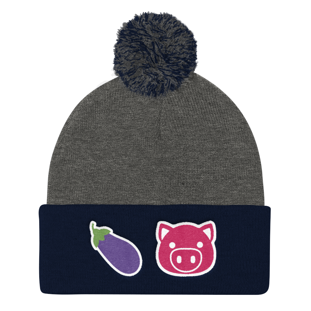 Eggplant Pig (Beanie)-Beanie-Swish Embassy