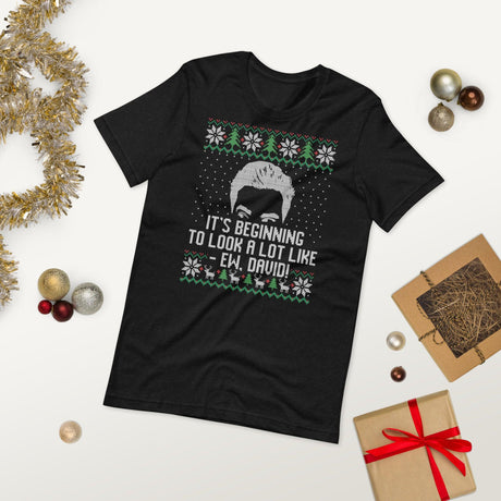 Ew David (Ugly Christmas)-T-Shirts-Swish Embassy