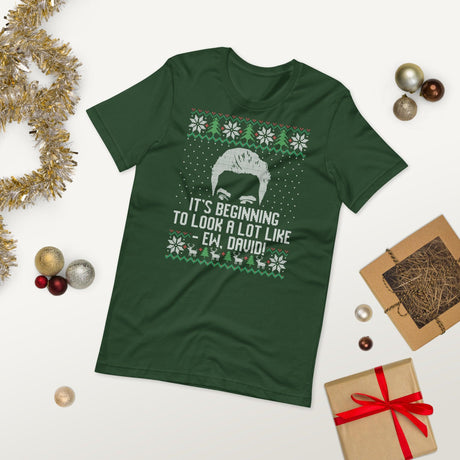 Ew David (Ugly Christmas)-T-Shirts-Swish Embassy