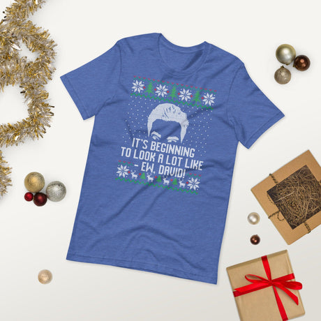 Ew David (Ugly Christmas)-T-Shirts-Swish Embassy