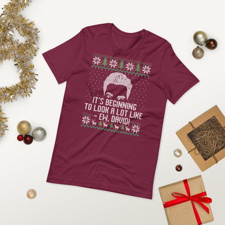 Ew David (Ugly Christmas)-Ugly Christmas Apparel-Swish Embassy