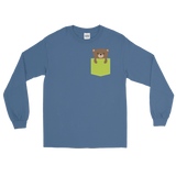 Faux Pocket Bear (Long Sleeve)-Long Sleeve-Swish Embassy