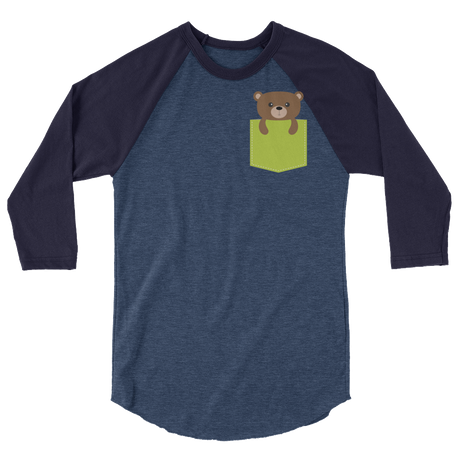 Faux Pocket Bear (Raglan)-Raglan-Swish Embassy