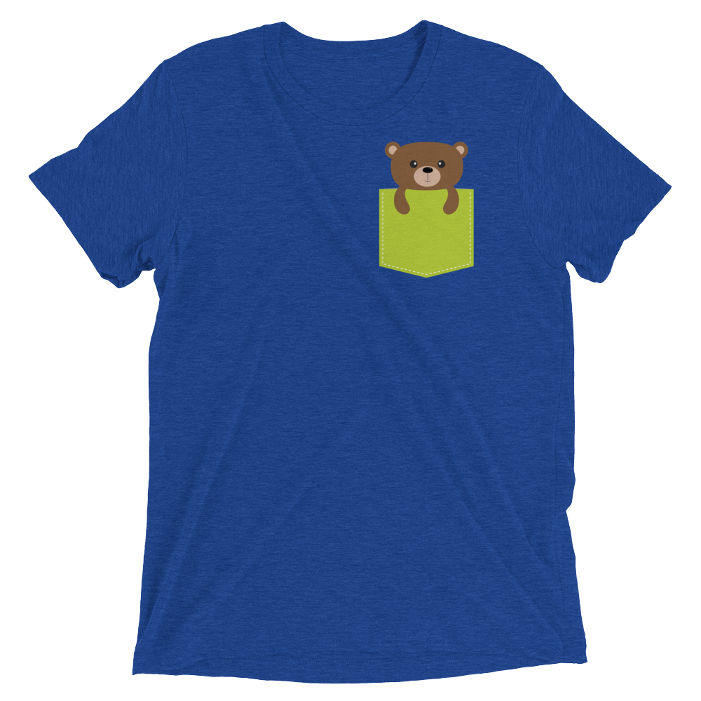 Faux Pocket Bear (Retail Triblend)-Triblend T-Shirt-Swish Embassy