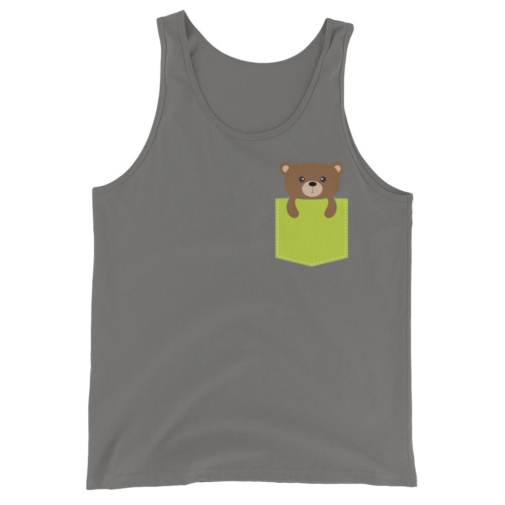 Faux Pocket Bear (Tank Top)-Tank Top-Swish Embassy