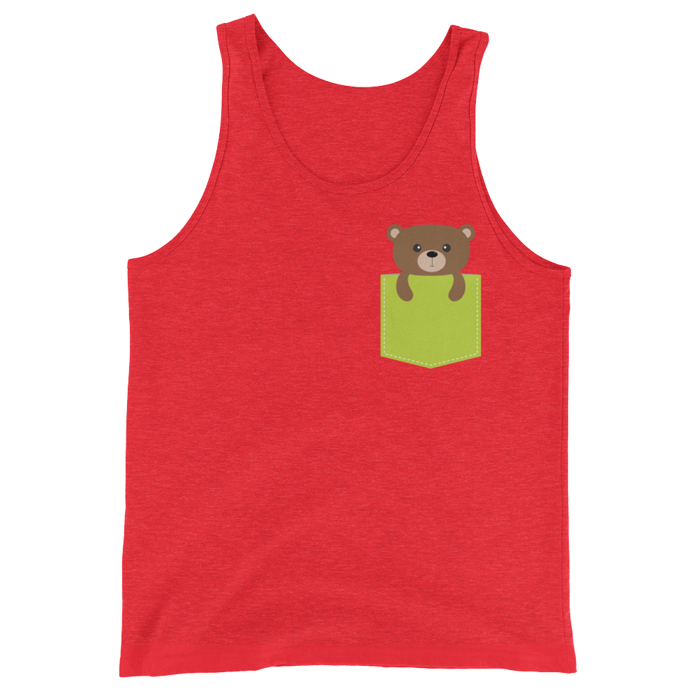 Faux Pocket Bear (Tank Top)-Tank Top-Swish Embassy