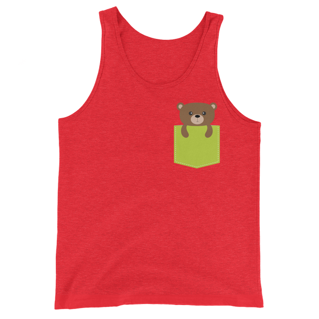 Faux Pocket Bear (Tank Top)-Tank Top-Swish Embassy