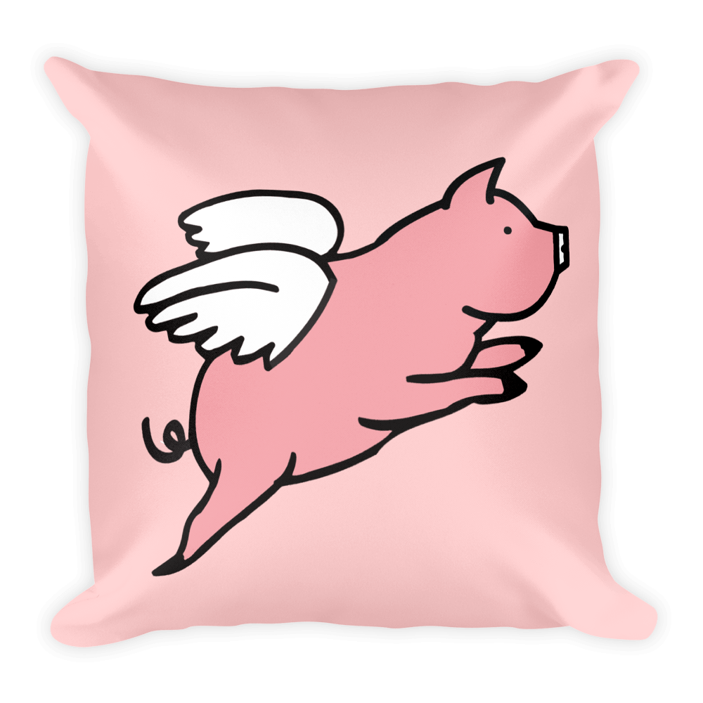 Flying Pig (Pillow)-Pillow-Swish Embassy