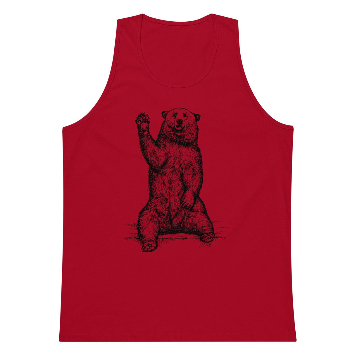 Friendly Bear (Tank Top)-Tank Top-Swish Embassy